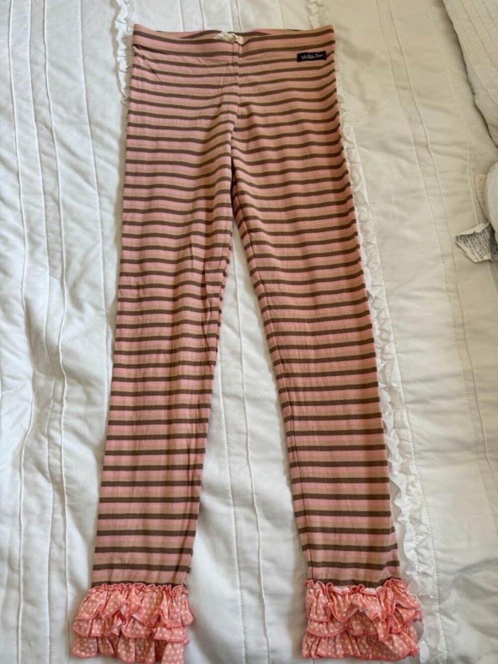Matilda Jane Clothing Girls Size 12 EUC Taffy Pull Leggings